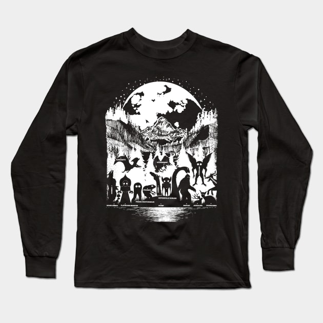 Cryptid Long Sleeve T-Shirt by Tesszero